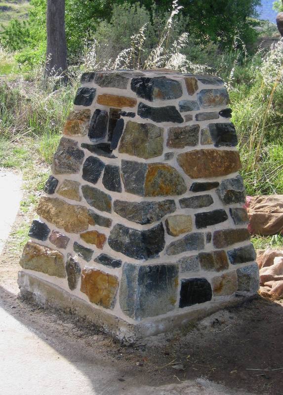 Cairn with lime mortar
